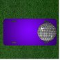 Custom Personalized License Plate With Add Names To Disco Ball Mirror Shiny