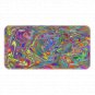 Custom Personalized License Plate Tag With Colorful Trippy Design Add Texts