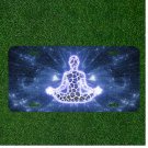 Custom Personalized License Plate Auto Tag With Glowing Meditation Space Design