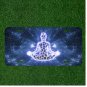 Custom Personalized License Plate Auto Tag With Glowing Meditation Space Design