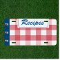 Custom Personalized License Plate Auto Tag With Recipes Design Add Words NEW