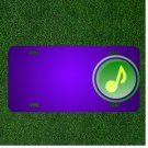 Custom Personalized License Plate With Add Names To Music Note Melody Sound