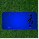Custom Personalized License Plate With Add Names To Clef Music Melody Sound