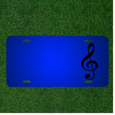 Custom Personalized License Plate With Add Names To Clef Music Melody Sound