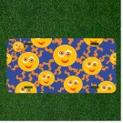 Custom Personalized License Plate Auto Tag With Wiggly Eye Emoji Sun Design NEW