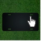 Custom Personalized License Plate With Add Names To Cursor Mouse Click