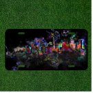 Custom Personalized License Plate Auto Tag With COLORFUL Faded City Artistic NEW