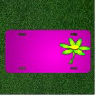 Custom Personalized Car License Plate With Add Names To Flower Bloom Blossom