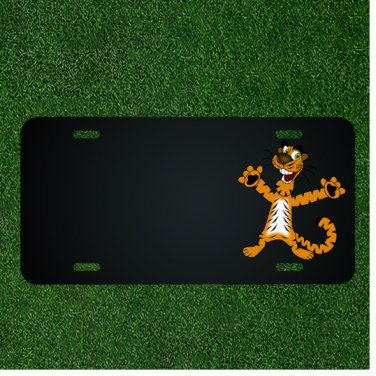 Custom Personalized License Plate With Add Names To Cartoon Tiger Design NEW