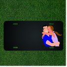 Custom Personalized License Plate With Add Names To Cartoon Couple Hugging NEW