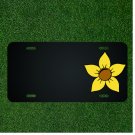 Custom Personalized License Plate With Add Names To Cartoon Yellow Flower NEW