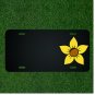 Custom Personalized License Plate With Add Names To Cartoon Yellow Flower NEW