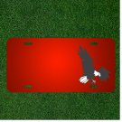 Custom Personalized License Plate With Add Names To Eagle Black White Bird