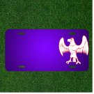 Custom Personalized License Plate With Add Names To Spread Eagle Bird Wings