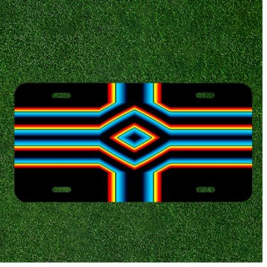 Creative Personalized Car License Plate With Cross Abstract Christian