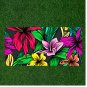 Custom Personalized License Plate Auto Tag With Stunning Cartoon Flowers Design