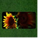 Custom Personalized License Plate Auto Tag With Stunning Yellow Sunflower Design