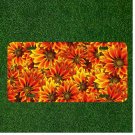 Custom Personalized License Plate Auto Tag With Amazing Orange Sunflower Design