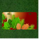 Custom Personalized License Plate Auto Tag With Stunning Leaves Cartoon Design