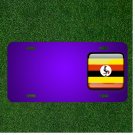 Custom Personalized License Plate With Add Names To Uganda Flag Country