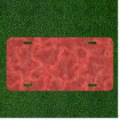 Creative License Plate Auto Tag With Pink Fur Type Background Add Names