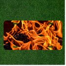 Creative License Plate Auto Tag With Fire Flame Cool Design