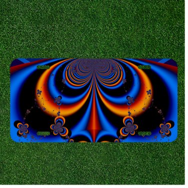 Creative Personalized Car License Plate With Abstract Artwork Fractal