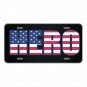 Custom Personalized License Plate Car Tag With Hero In USA Colors