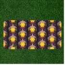 Custom Personalized Car License Plate With Pattern Background Yellow Bright