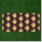 Custom Personalized Car License Plate With Pattern Background Yellow Bright