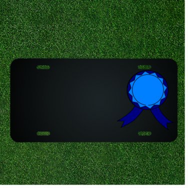 Custom Personalized License Plate With Add Names To Blue Ribbon Design NEW