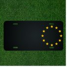 Custom Personalized License Plate With Add Names To Golden Circle Stars Design