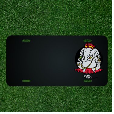 Custom Personalized License Plate With Add Names To Ganesha Elephant God Mouse