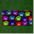 Custom Personalized License Plate Auto Tag With Colorful House Telephones NEW
