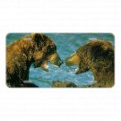 Custom Personalized License Plate Auto Car Tag Design With Two Bears In Water