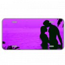 Custom Personalized License Plate tag With Couple Purple Background Add Names