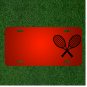 Custom Personalized License Plate With Add Names To Tennis Black Two Sports