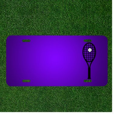 Custom Personalized License Plate With Add Names To Bat Squash Tennis Sports