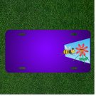 Custom Personalized License Plate With Add Names To Bee Hummel Insect Blossom