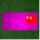 Custom Personalized Car License Plate With Add Names To Balloons Helium Red