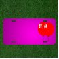 Custom Personalized Car License Plate With Add Names To Balloons Helium Red