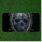 Custom Personalized License Plate Auto Tag With Skull In Miror Scary Design