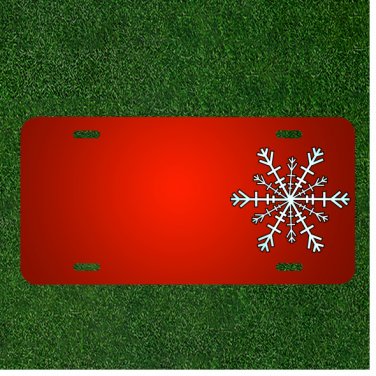Custom Personalized License Plate With Add Names To Snowflake Meteorology Snow