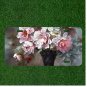 Custom Personalized License Plate Auto Tag With Amazing Pink Flower Vase Design