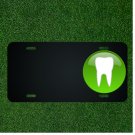 Custom Personalized License Plate With Add Names To White Tooth Green Design