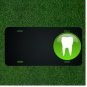 Custom Personalized License Plate With Add Names To White Tooth Green Design