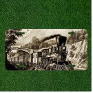 Custom Personalized License Plate Auto Tag With Fancy Train Design Art NEW