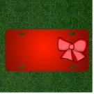 Custom Personalized License Plate With Add Names To Hair Ribbon Bow-Tie