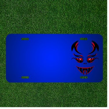 Custom Personalized License Plate With Add Names To Monster Evil Devil Demon