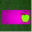 Custom Personalized Car License Plate With Add Names To Apple Green Food